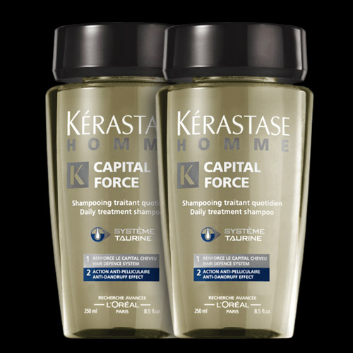 Kerastase Capital Force Anti-Dandruff Shampoo Twin (2 Items)