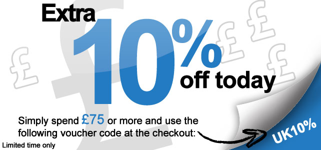 Get 10% off orders of £75 or more
