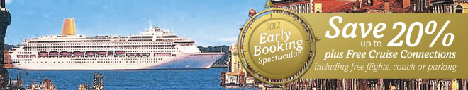 20% off selected 2012 and 2013 cruises
