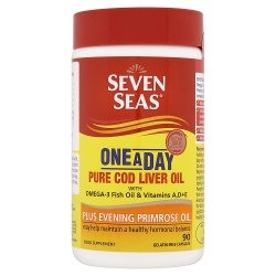 33% Off Seven Seas One A Day Pure Cod Liver Oil Plus Evening Primrose Oil 90 Capsules