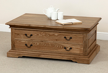 Tuscany Solid Oak 4 Drawer Coffee Table 