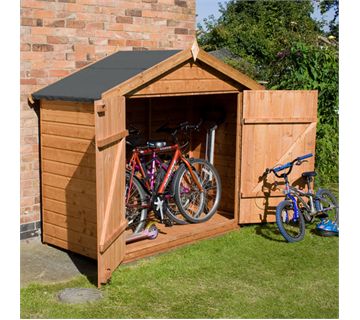 7' x 3' Walton's Select Tongue And Groove Wooden Bike Shed