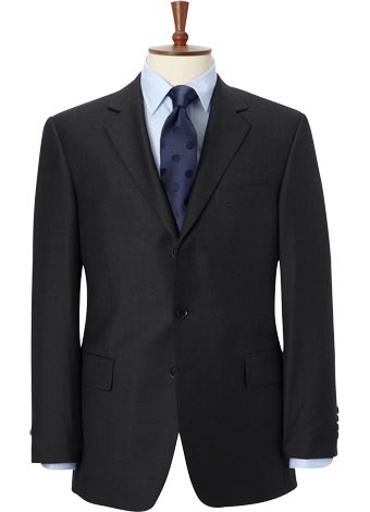Charcoal Gaberdine Suit