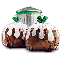 Bin Bags - Christmas Puddings