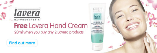 Free Lavera hand cream with any 2 Lavera purchases