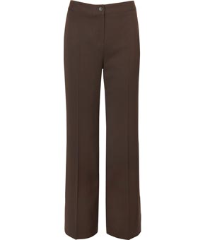 Chocolate Wool Blend Trousers 31 Inch