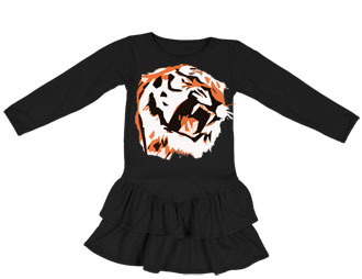 Longsleeved Girls Dresses : Endangered Tiger Skater Dress