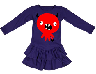Girls' Clothing : Monster Devil Skater Dress