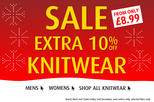 10% off selected Knitwear