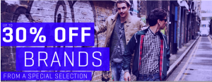 30% off specially selected brands and items