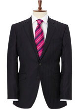 Navy Blue Stripe Suit