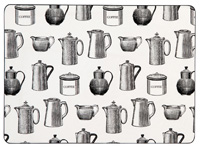 Coffee Pots Placemats Pack Of 4