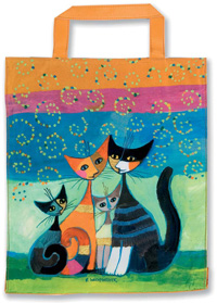 Cats Family Medium Microfibre Bag
