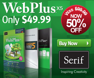 50% Off WebPlus X5