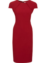 Signature Red Crepe Dress