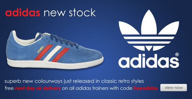 Free next day delivery on all Adidas items