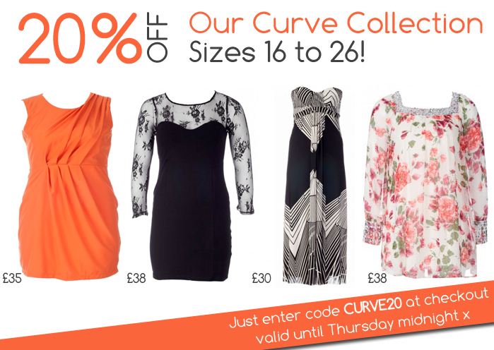 20% off the brand new AX Paris Curve collection