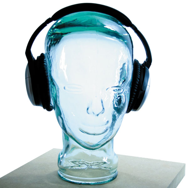 AH Luxury Glass Head Headphones Stand 