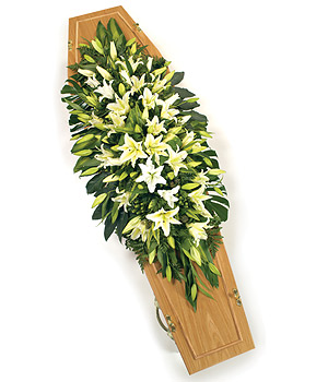 Double Ended Spray - Lilies 92cm
