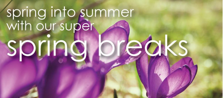 Spring Breaks from £29.75 per person