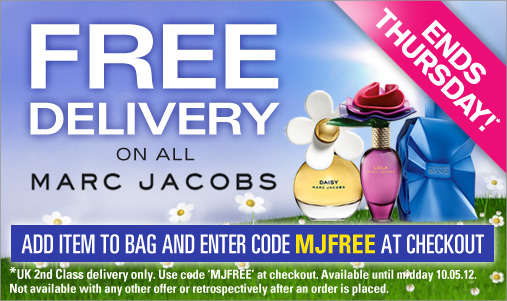 Free UK Standard Delivery On All Marc Jacobs Products
