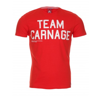 Xplicit Industries Carnage T Shirt Pillarbox Red