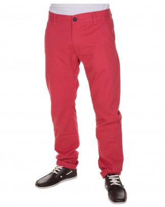 Twisted Leg Chino Jeans Burnt Red
