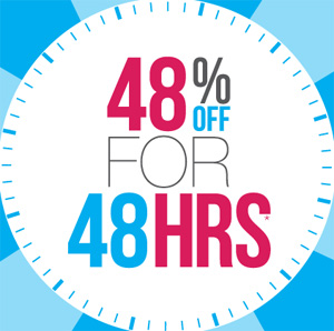 48% off all orders