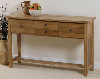 Chaucer Solid Oak Console Table