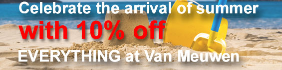 Save 10% on everything at Van Meuwen