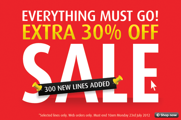 Extra 30% Off & More