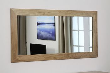 1650mm x 800mm Cosmopolitan Mirror with Solid Oak Frame 