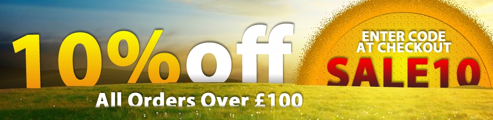 10% off all orders over £100