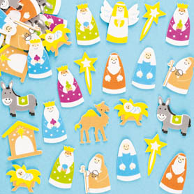 Nativity Foam Stickers 