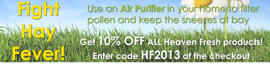 10% off all Heaven Fresh products