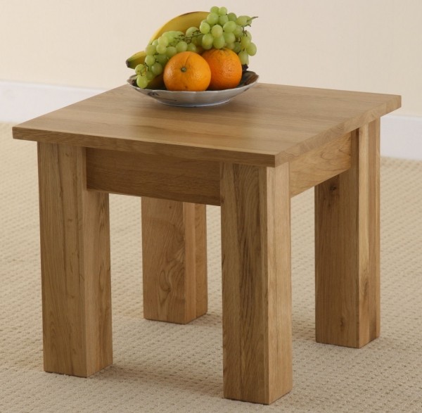 67% off Solid Oak Minimalist Side Table